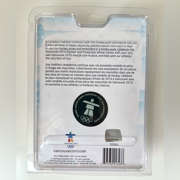 Vancouver 2010 Collectors Mascot Coin-in-Puck - Picture 2 of 3